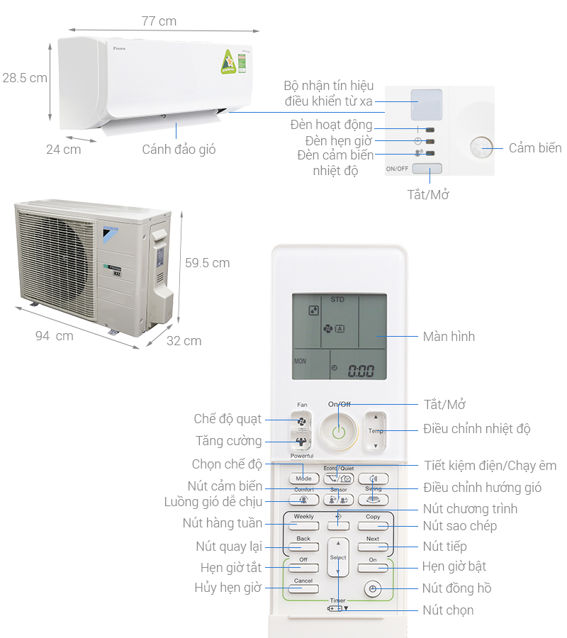 may lanh daikin ftkm25svmv 1