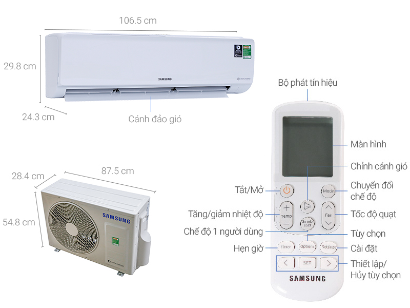 may lanh samsung inverter ar18mvfhgwknsv 2 0hp 1