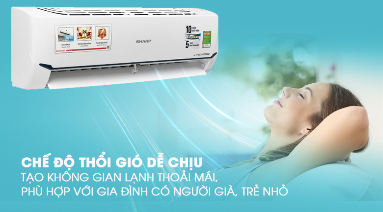 sharp ah x9xew 1thổi gió dễ chịu